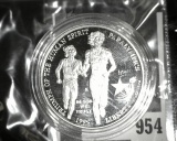 1995-P XXVI Atlanta Olympiad, Paralympics Commemorative Silver Dollar, Proof in capsule, value $40