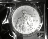 2004-P Thomas Alva Edison Commemorative Silver Dollar, BU in capsule, value $35