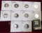 (10) 2003 S-2010 S Proof Jefferson Nickels.