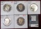 1977 S, 78 S, 79 S, 81 S & 83 S Proof Kennedy Half Dollars.