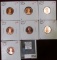 1990 S, 91 S, 92 S, 93 S, 01 S, 03 S &06 S Proof Lincoln Cents.