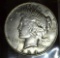 1934 D U.S. Peace Silver Dollar.