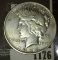 1934 D U.S. Peace Silver Dollar.