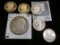 1976 S Type One Proof Eisenhower Dollar; 1979 S BU, 1980 S BU, 1980 S Proof, & (2) 1981 S Proof Susa