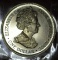 Cook Islands 200th Anniversary Of The Battle Of Trafalgar One Dollar Coin With A Piece Of The Hull O