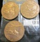 (3) 1818-1968 Illinois Sesquicentennial 150 Years of Progress Medals, all bronze, EF-AU.