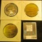 1732-1982 250th Anniversary of George Washington Medal layered in 24K Gold & a pair of Boeing B-17 F