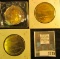 Dwight D. Eisenhower 40th Anniversary Medal layered in 24K Gold & a pair of Boeing B-17 Flying Fortr