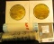2005 P & D Original bank-wrapped Rolls of Buffalo Nickels (80 coins total), Gem BU; & a pair of Worl
