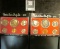 1973 S & 1976 S U.S. six-piece Cameo Proof Sets in original boxes. Both contain Eisenhower Dollar Pr
