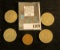 Coins of Germany: 1962D, 64G, 72J, & 81G One Mark, & 1967F Five Pfennig.