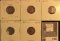 1913S Good, 14S Good, 15P Fine, 15D VF, & 15S VG Lincoln Cents.