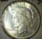 1934 D U.S. Peace Silver Dollar. A very nice high grade.