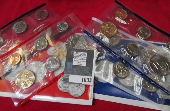 2004 P & D U.S. Mint Sets, original as issued. ($5.92 face value) Issue price $16.95.