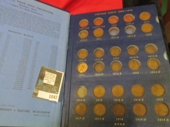 1909-40 Lincoln Cent Partial Set in a Whitman Classic Album. Includes such rarities as the 1909 P VD