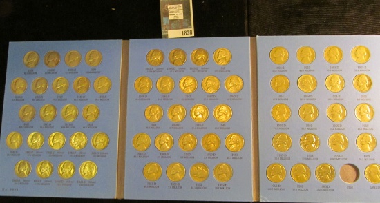 1938-61 Complete set of Jefferson Nickels in a Whitman folder.