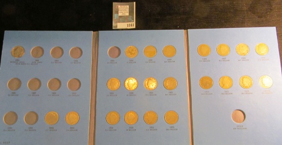 1883-1912 D Partial Set of Liberty Nickels in a blue Whitman folder.