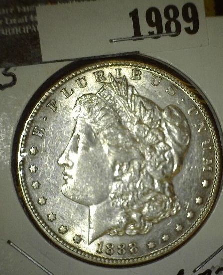 1888 S U.S. Morgan Silver Dollar, Nice high grade.