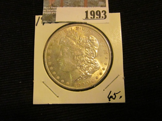 1900 P Morgan Silver Dollar, high grade.