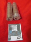 (2) Rolls of 1943 P U.S. World War II Steel Cents in plastic tubes.