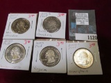 Set of five different 2000 S Proof Statehood Quarters.