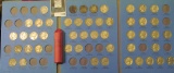 1938-1961 Partial Set Jefferson Nickels Including (8) Silver War Nickels & Roll of Lincoln Cents Dat