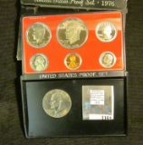 1976 S U.S. Bicentennial Proof Set Six-piece & 1977 P Brilliant Uncirculated Bicentennial Dollar.