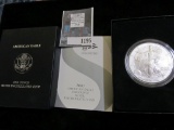 2007 American Eagle One Ounce Silver Uncirculated Coin in U.S. Mint Holder with C.O.A.