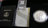 2007 American Eagle One Ounce Silver Uncirculated Coin in U.S. Mint Holder with C.O.A.