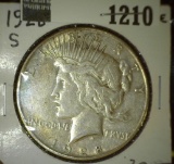 1928 S U.S. Peace Silver Dollar.