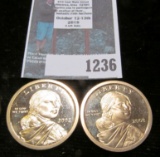 2003 S & 2008 S Proof Native American Dollars.