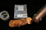 1964 P BU Roll of Lincoln Cents in a plastic tube.