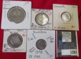 Attractive group of Foreign Coins including some Silver.