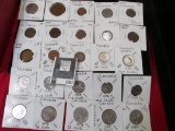 Group of various Canadian, Portuguese, & Mexican Coins. All carded and ready for sale.