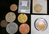 Mason's Coin, Eagle's Lodge Coin, U.S. Mint Medal and various other tokens and medals.