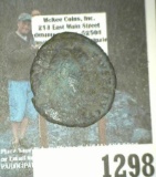 Old Constantine Roman coin nearly 2,000 years old. Could use further identification.