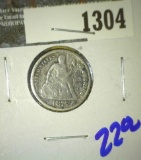 1875 Seated dime