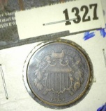 1864 Two cent piece