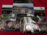 (3) Three Coin America The Beautiful Quarter Sets.  Each Set Contains A Quarter From The Philadelphi