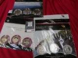 (3) Three Coin America The Beautiful Quarter Sets.  Each Set Contains A Quarter From The Philadelphi