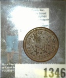 1863 Civil War Token Flag Of Our Union- Shoot Him On The  Spot