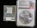 2016 American Silver Eagle Graded A Perfect Ms 70 First Day Of Issue By Ngc