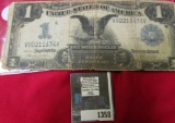 Series Of 1899 Black Eagle Silver Certificate With Cyclone June 5. 1919 Hand Written On It.  Include