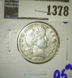 1908 Barber Quarter With Full Liberty