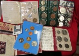 Coin Sets From Around The World Includes Slovak, Ireland, Aruba, Japan, And Australia