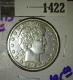 High Grade 1915-S Barber Half Dollar