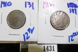 1906 And 1910 V Nickel