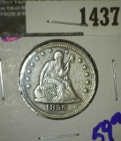 1856-O Seated Quarter