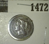 1869 Three Cent Nickel