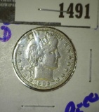 1906-D Barber Quarter